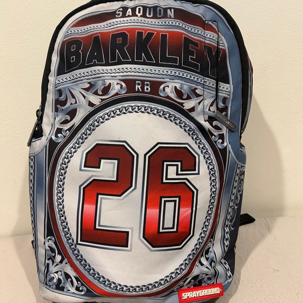 Sprayground Saquon Barkley Backpack - Red, Black, and Gray